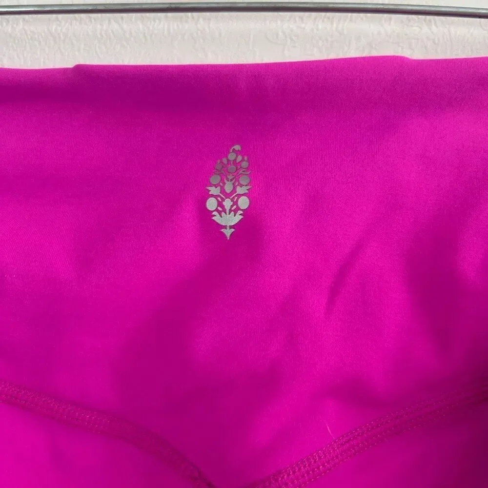 Free People Movement Pink Stirrup Leggings High Rise Pocket Yoga Pants